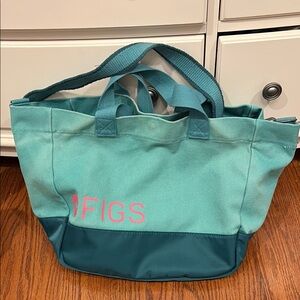 FIGS Teal and Pink Women's Tote Bag